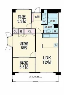 アビタシオンⅢ【5階】の間取り