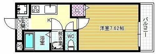 フジパレス里【1階】の間取り