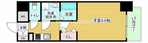 大阪府大阪市福島区海老江8丁目【マンション】の間取り