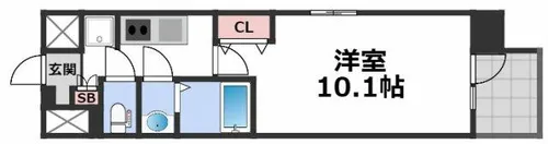 スプランディッド京橋EAST【6階】の間取り