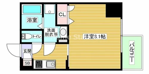 大阪府大阪市福島区鷺洲5丁目【マンション】の間取り