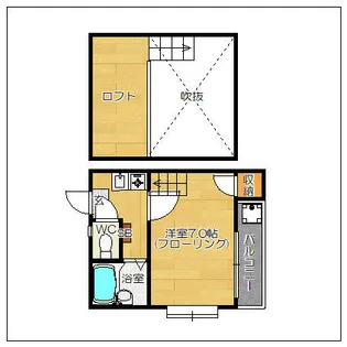 ビ・グラッドハウス吉塚【2階】の間取り