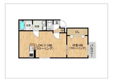 TALATTA香椎駅前【301号室】の間取り