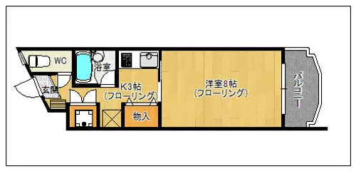 マクシーズ和白ヒル【301号室】の間取り