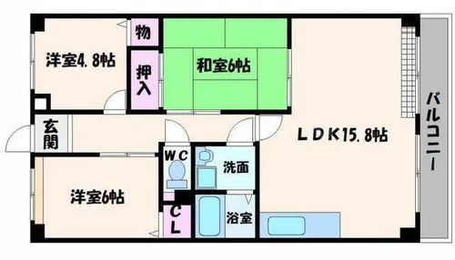 千里オークプライズ【5階】の間取り