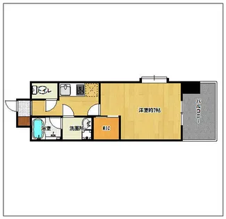 1Kの間取り画像