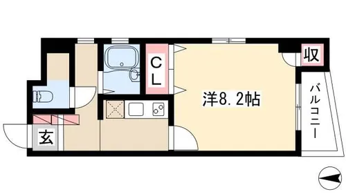 グランパス豊年【4階】の間取り