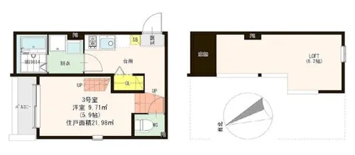 サンエー烏森【1階】の間取り