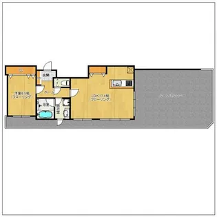 KDXレジデンス大濠ハーバービュータワー【2501号室】の間取り