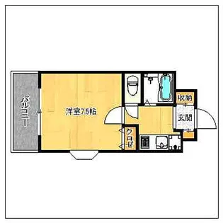 ソシアル六本松【8階】の間取り