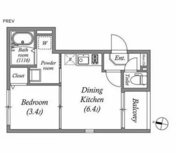 アルタイ石橋阪大前【1階】の間取り