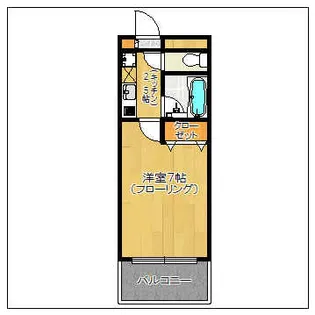 ピュアドームパラッシオ大手門【3階】の間取り