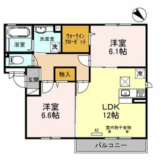 ヴィラージュ【3階】の間取り