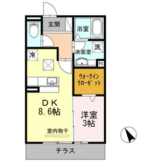 CLEYERA青山【101号室】の間取り