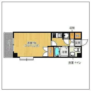 コンドミニアム高宮通り弐番館【303号室】の間取り