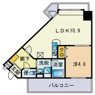 HF平尾レジデンス【808号室】の間取り