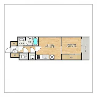 エスティメゾン薬院【712号室】の間取り