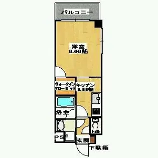 グリーンコート北川【205号室】の間取り