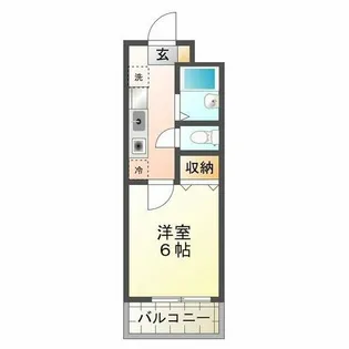 ライブオーク名谷町【3階】の間取り