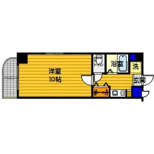 セントラル南片江【506号室】の間取り