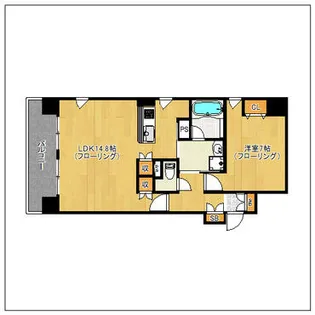 博多プレイス【13階】の間取り