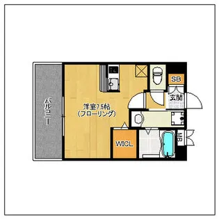 エンクレスト博多Rey【5階】の間取り