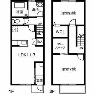 Hu”ttendorf【1階】の間取り