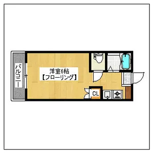 スリム片江【101号室】の間取り