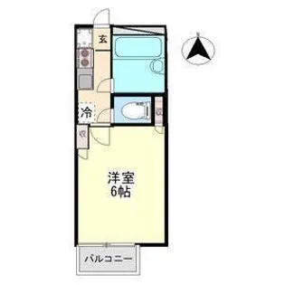 コーポカドタ【107号室】の間取り