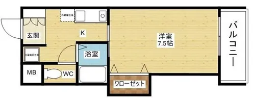 ラグーン・フライト新大阪【5階】の間取り