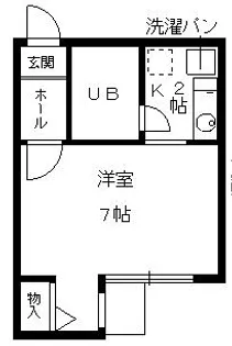 京都府京都市中京区聚楽廻西町【マンション】の間取り