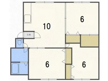 北海道札幌市手稲区新発寒七条2丁目【アパート】の間取り