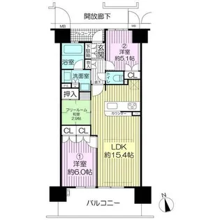 ルネ三田駅前ハートシティ(0002813)【5階】の間取り