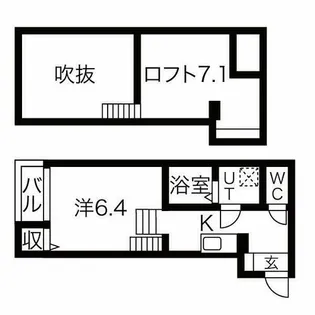 Stella星宮【2階】の間取り