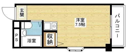 ベルメゾンリズ【6階】の間取り