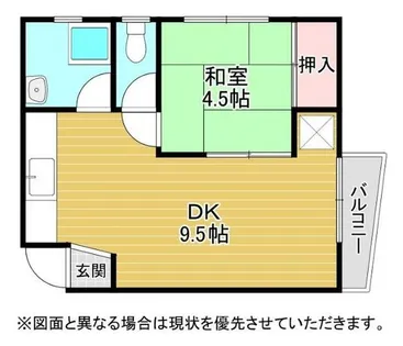 赤坂マンション【203号室】の間取り