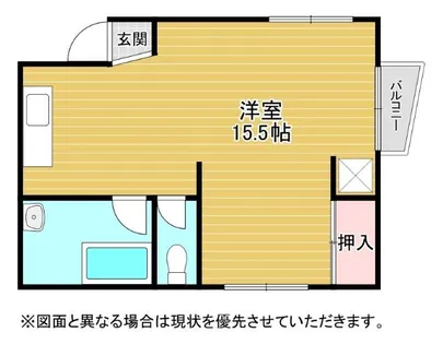 赤坂マンション【202号室】の間取り