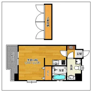 ローズモント・フレア舞鶴【9階】の間取り