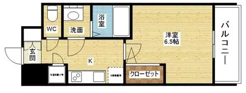 レジュールアッシュ塚本Ⅱ【6階】の間取り