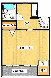 丸カントリーコーポ【4階】の間取り