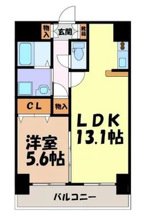アクシス【8階】の間取り