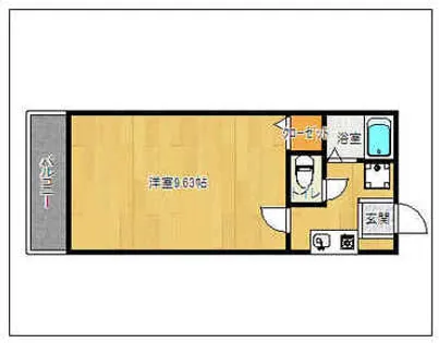 シルエーラ大橋【201号室】の間取り
