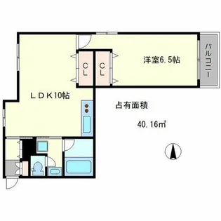 第二下堤谷口マンション【4階】の間取り
