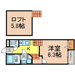 Creo日比野【1階】の間取り