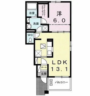 ノース・コアンA【1階】の間取り