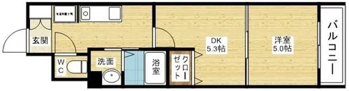 アミスタ菅原【7階】の間取り
