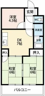 パークサイド峯沢【403号室】の間取り
