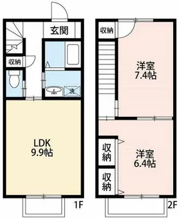 ファミールゆう【3号室】の間取り
