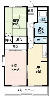 マンション巴【203号室】の間取り