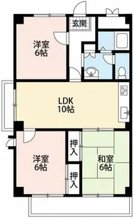 イーストガーデンバラ館【402号室】の間取り